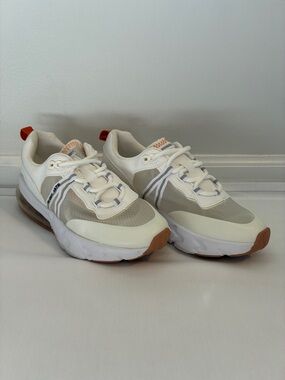 French Connection White Vegan Leather & Mesh Sneakers Size 7 NWOT